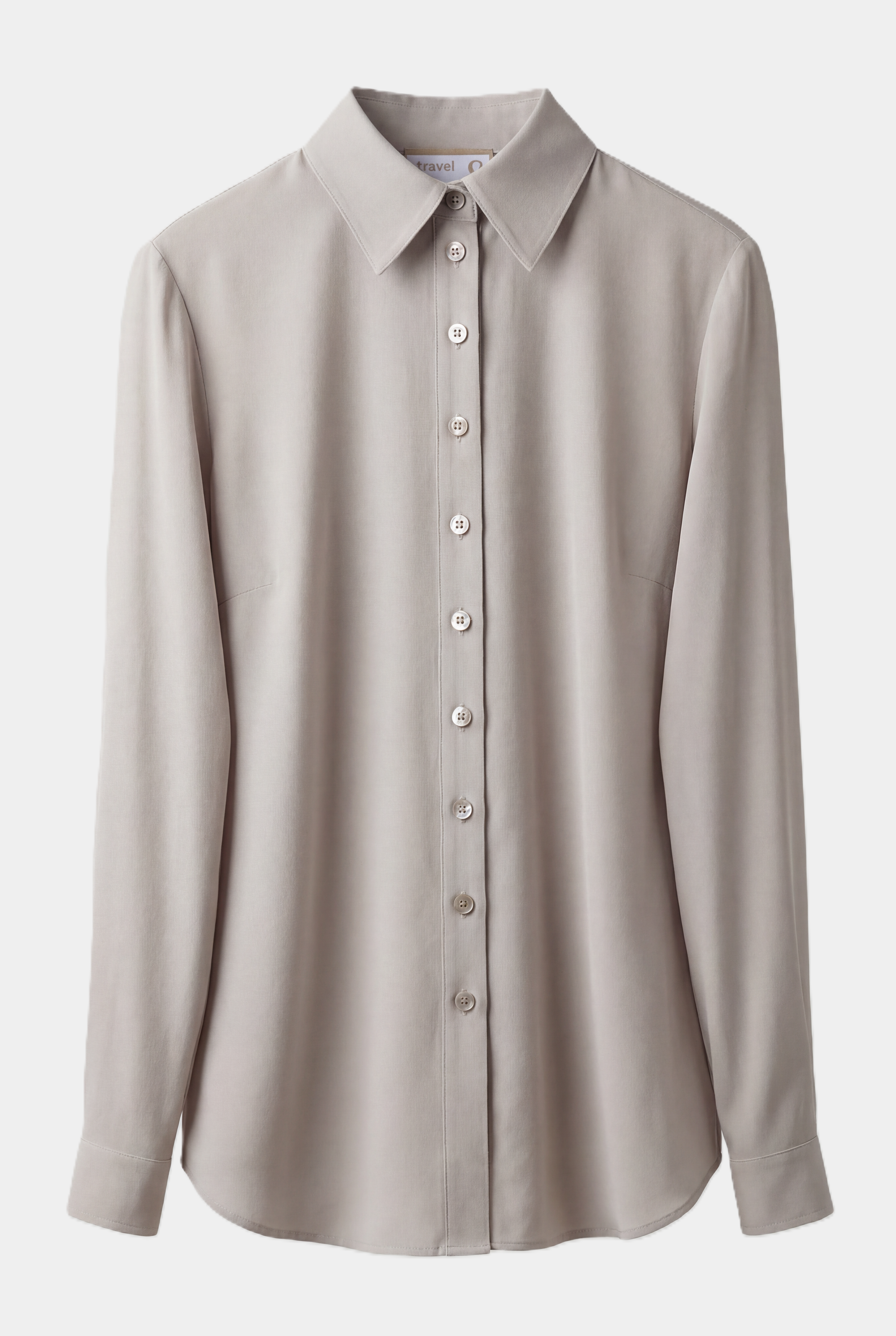 Blouse De Voyage Cintrée Pour Femme, Sable - Peu Froissable & Indéformable