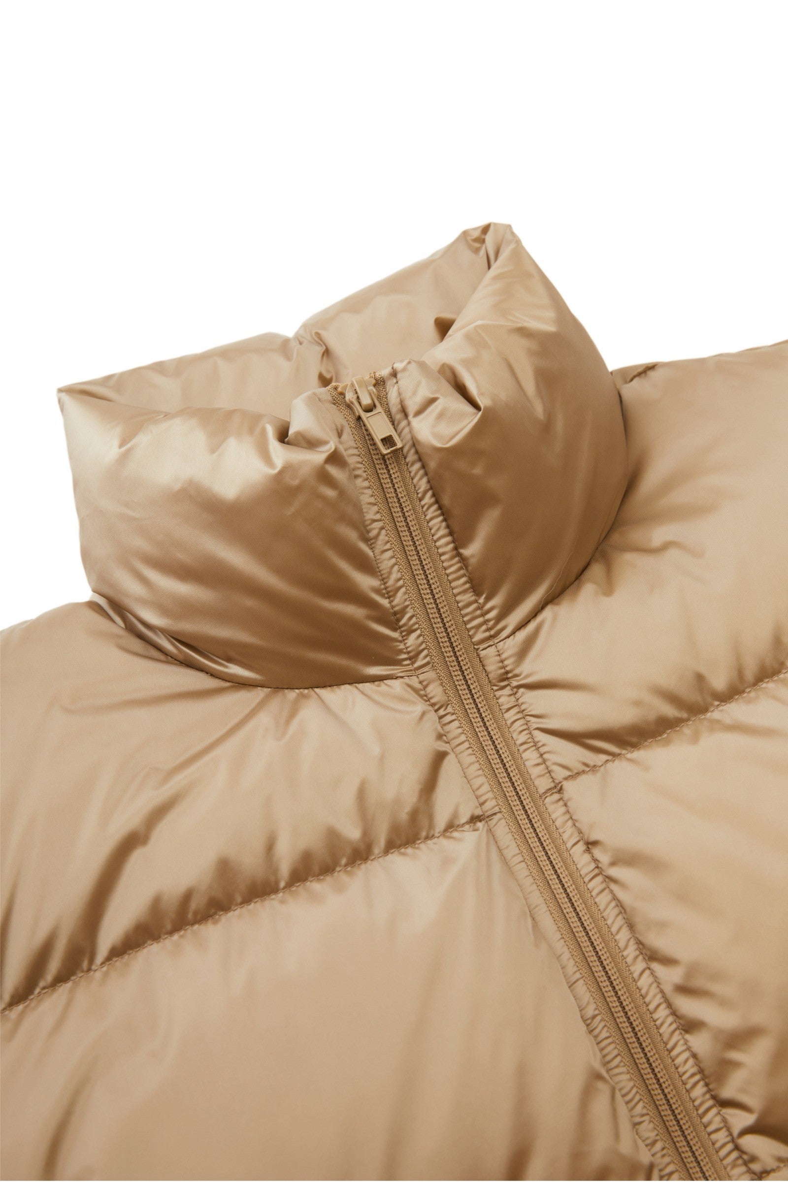 Damen Oversize Daunenmantel mit Stehkragen Gold JNBY