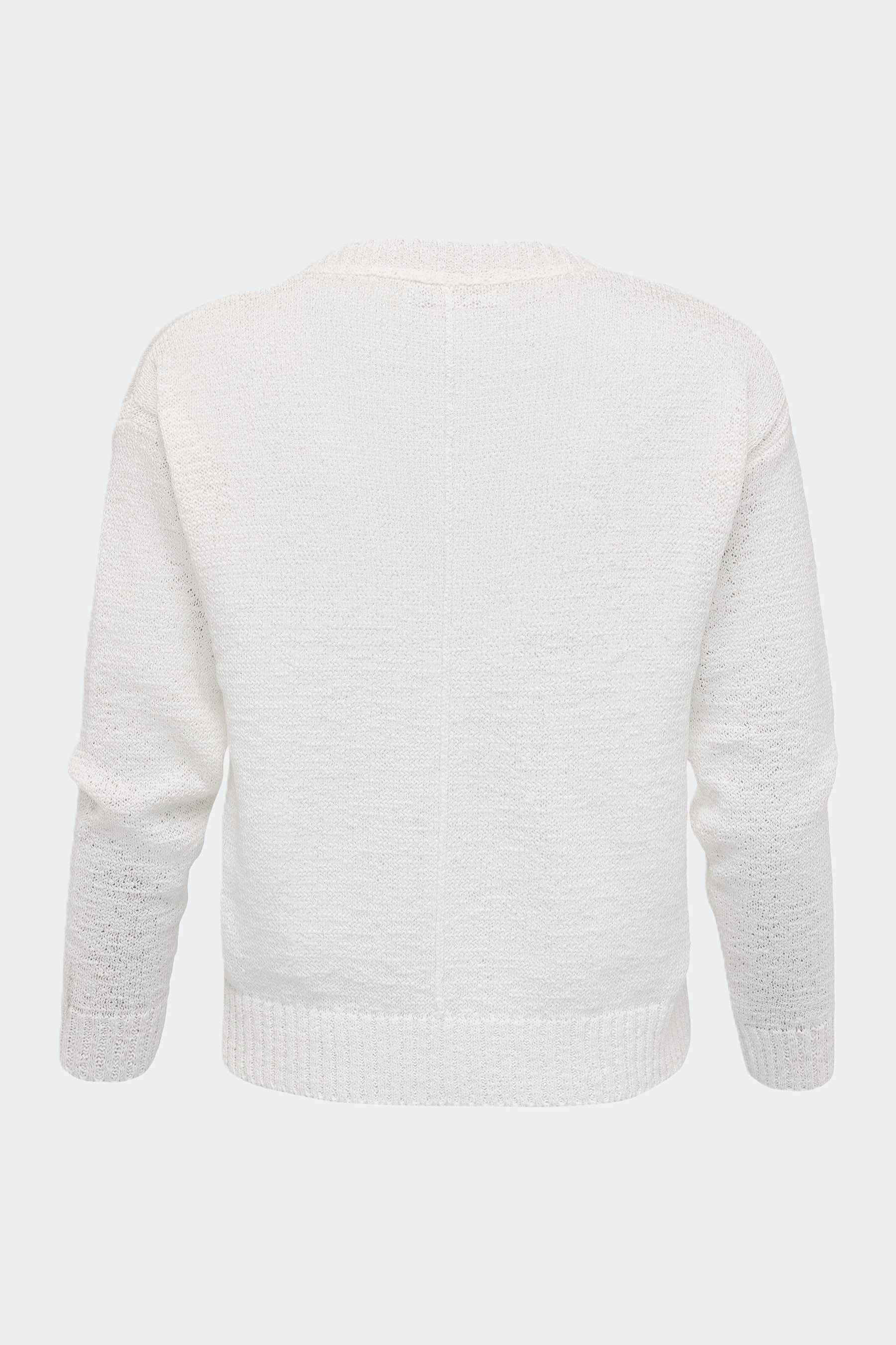 Sweater with V-neck WHITE