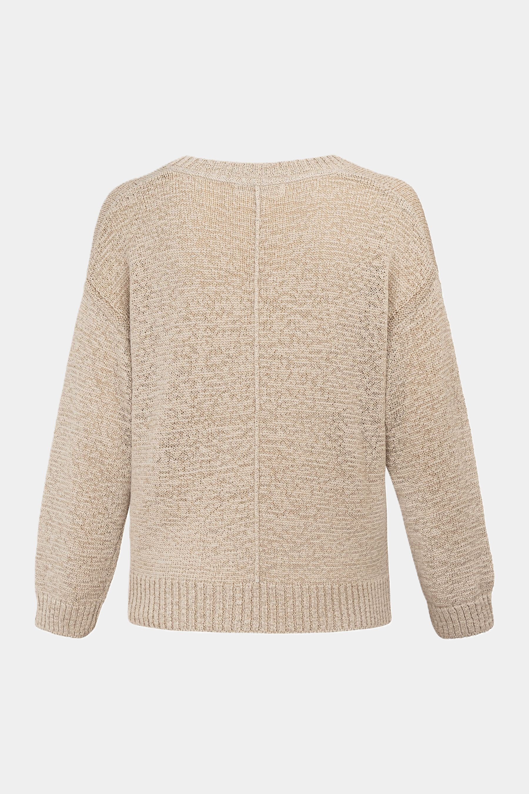 Strickpullover mit V-Ausschnitt KIESEL