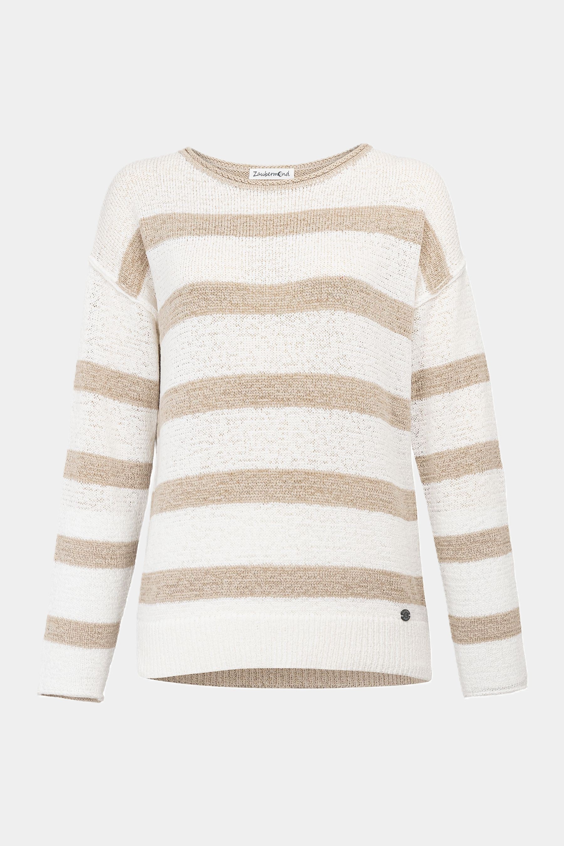 Pullover mit Streifen WHITE