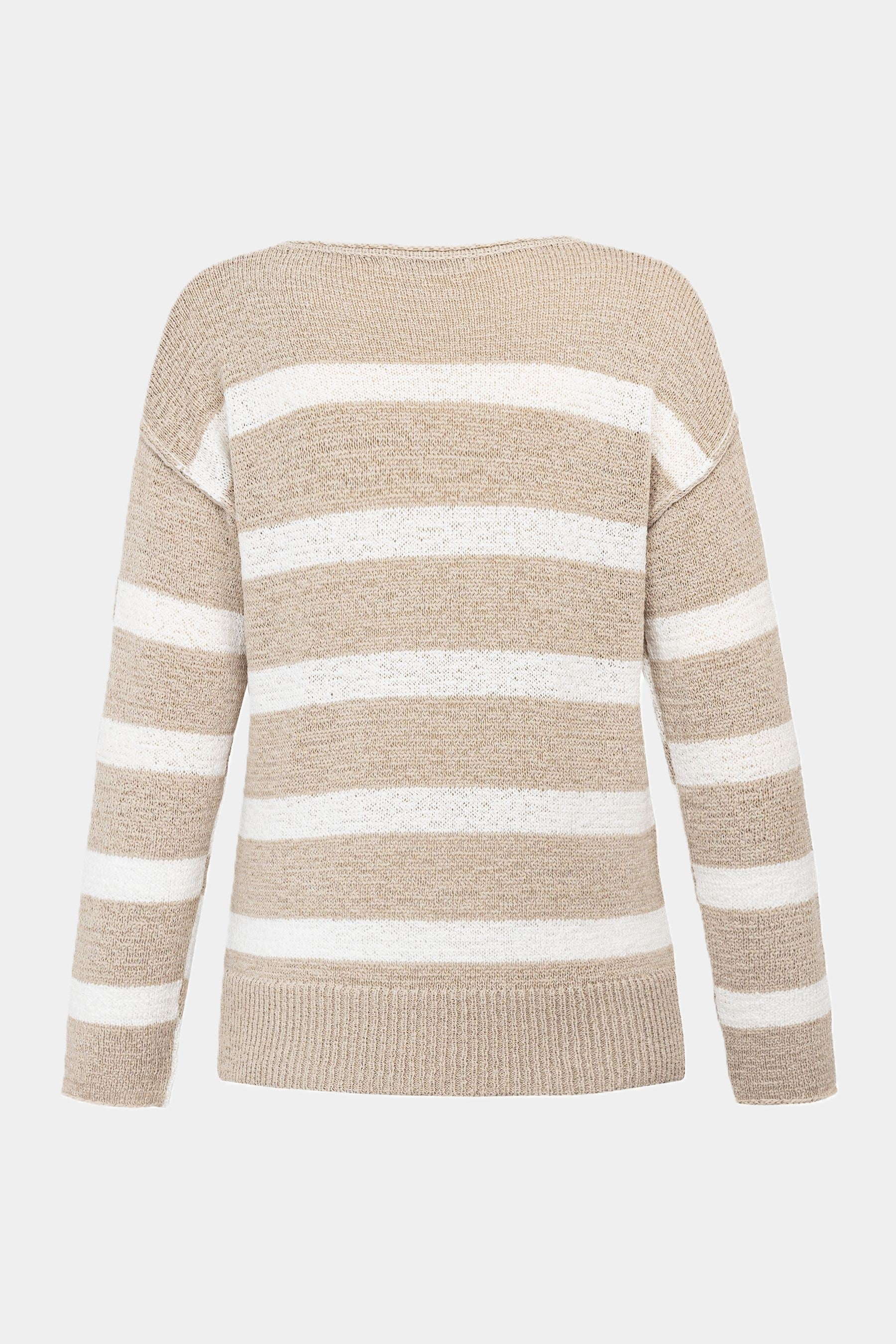 Pullover mit Streifen WHITE