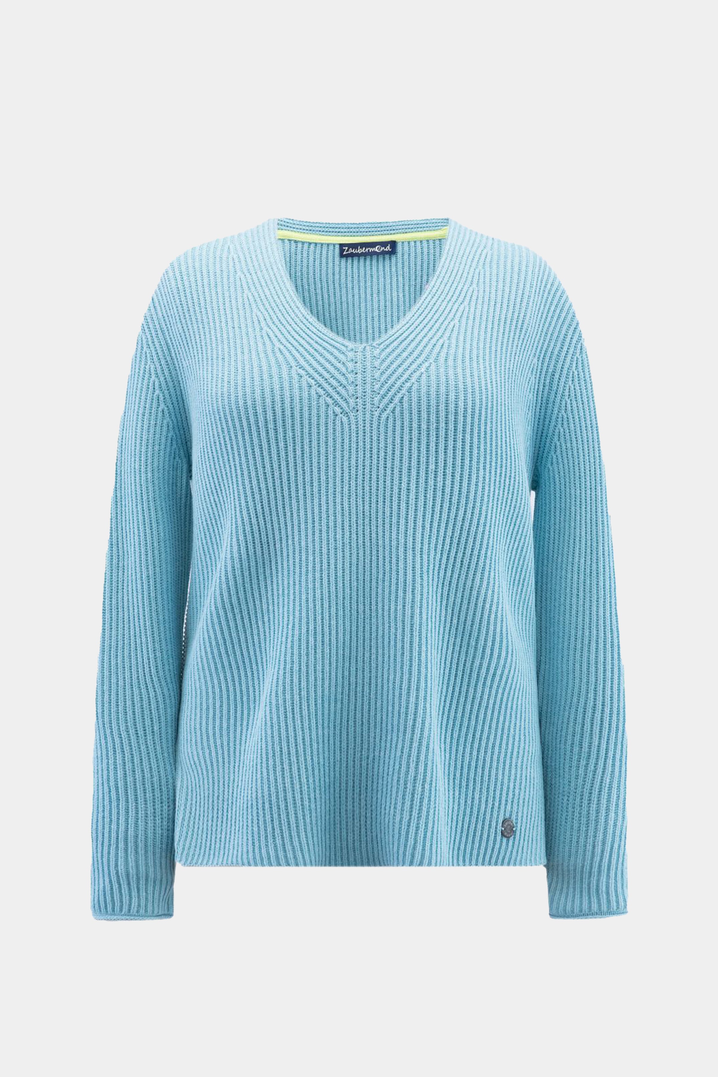 Cotton sweater TURQUOISE